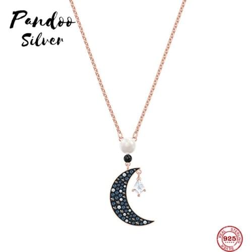 Fashion Original 1:1 Copy, Mysterious Moon Stars Wild Clavicle Chain Necklace Female Luxury Jewelry Gifts