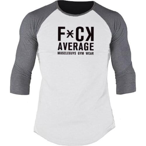 2020 Autumn New Arrival T-shirt Printed 3/4 Sleeve Tees Mens Casual Breathable Cotton Apparel Mens Tops Mens Classic Wear