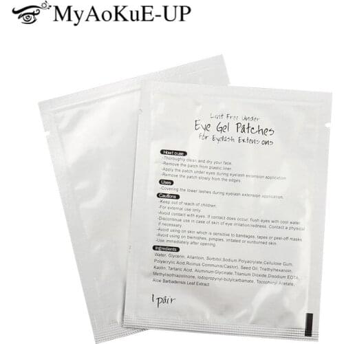 500 Pairs Under Eye Pads Stickers Patches Eyelash Extension Disposable Eye Lash Paper Patches Application Make Up Tools
