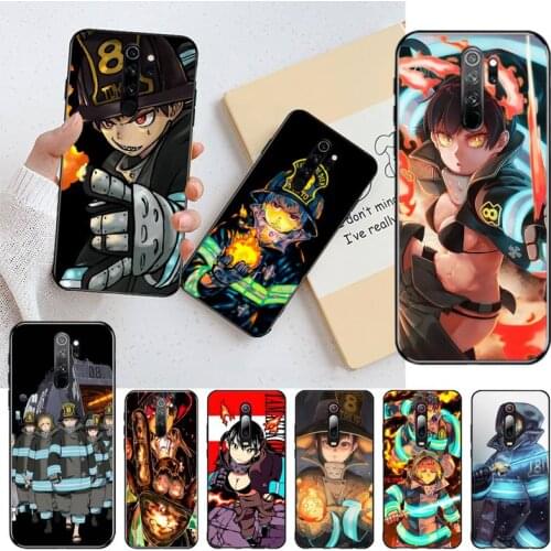 Fire force Anime poster Manga Phone Case for Redmi 9A 8A 7 6 6A Note 9 8 8T Pro Max Redmi 9 K20 K30 Pro