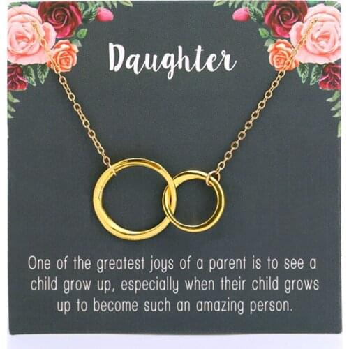 Mother Daughter Mom Heart Chain Necklaces Couple Lover Mothers Day Sister Gift Best Friends Jewelry Drop Shipping