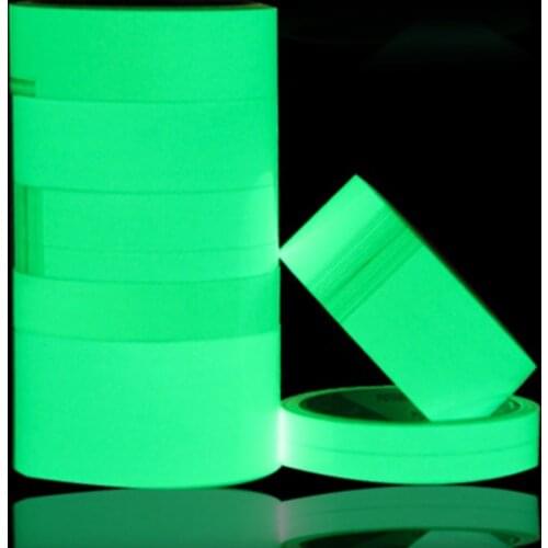 Funlife 10 Meter Long Pro Tapes Pro-Glow Glow in the Dark Tape 33 ft Wall Sticker for Room Decoration (Luminescent Lime Green)