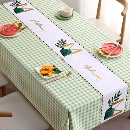 Modern Nordic Printing Rectangular Tablecloth for Table Party Decoration Waterproof Anti-stain Coffee Tablecloth Cover Tapete