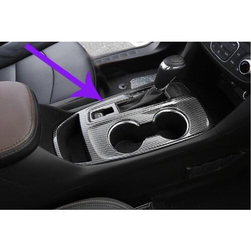 Interior Gear Shift Box Cover Trim Panel Frame High Quality Car Styling Decorations fit for LHD Chevrolet Equinox 2017 2018