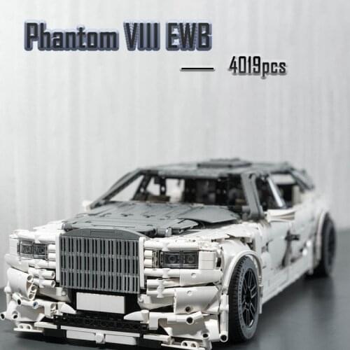 High-tech DIY toys City supercar Phantom VIII EWB Creator MOC building block model Childrens brick toy vehicle birthday gifts