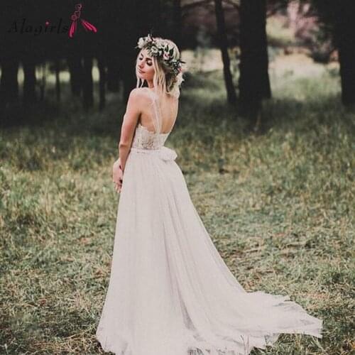 Appliques Illusion sweetheart vestidos de noiva 2020 Elegant backless white dress Sweep train bride dress plus size