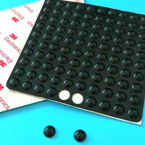 100PCS 8*2.5MM CABINET ABSORBER, SELF ADHESIVE RUBBER PADS ANTI SLIP BUMPERS SILICONE RUBBER FEET PADS FOR DRAWERS,CABINET
