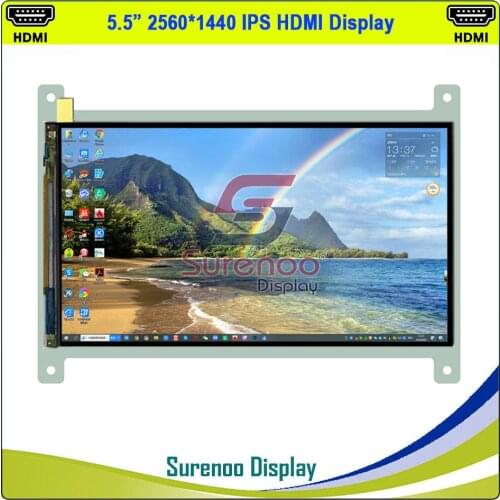 5.5" HDMI all in one 2K 1440*2560 Sharp MIPI IPS LCD Module Monitor Display Screen Panel LCM LS055R1SX04 50Hz / 60Hz