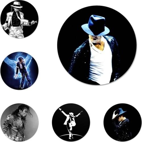 58mm Michael jackson dance Music Badge Brooch Pin Accessories For Clothes Backpack Decoration gift