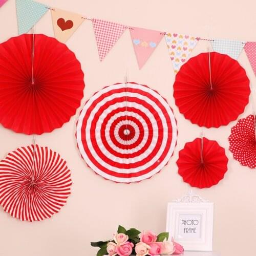 Wedding Decoration Paper Garland Birthday Party Decor Hanging Banner Paper Fan Flower set Wedding Baby Shower Home Ornament