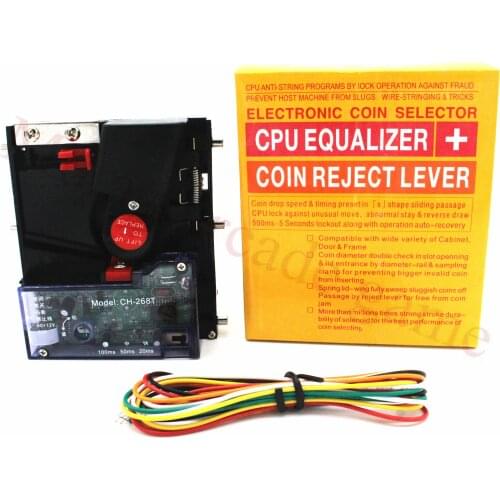 CH-268T Top Entry Single Coin Coin Selector Vertical coin Acceptor for Vending Arcade Machine Token Selector Coin Mech