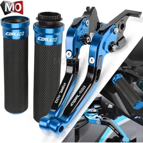 For Honda CBR400 CBR 400 NC19 MC17 MC22 MC23 MC29 MC30 MC31 Motorcycle Accessories CNC Brake Clutch Levers Handlebar Hand Grips