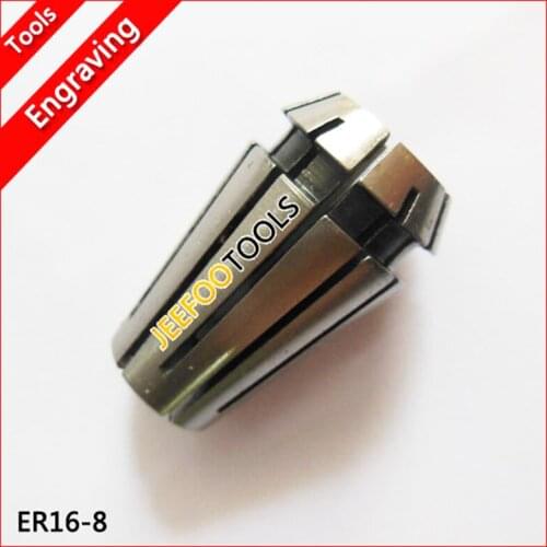 ER16-8, ER collet, spring collet, ER nut, clamping range for cnc router and milling cutting tools