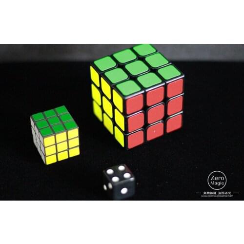 Cube to Candy (Not include Candy) Magic Tricks Big Cube/Dice to Small Stage Gimmick Prop Illusion Funny Object Appearing Magica