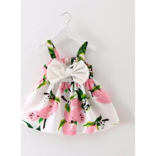 Summer Baby Girls Dresses Sleeveless Print Cotton Vestidos Baby Girl Dress 2019 Fashion 1st Birthday Infant Baby Girl Clothes