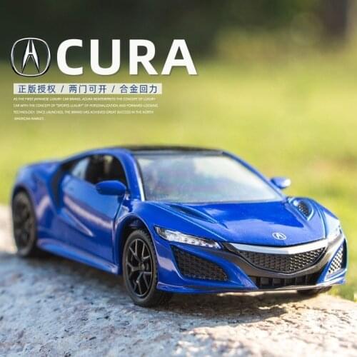 High Simulation Exquisite Diecasts Toy Vehicles: RMZ city Car Styling Honda Acura NSX Supercar 1:36 Alloy Model Funny Boys' Toy