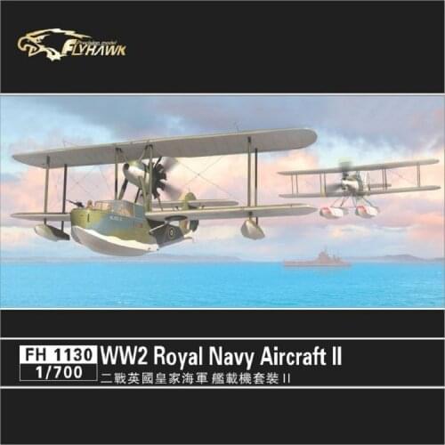 Flyhawk FH1130 1/700 WWII British Royal Navy Aircraft (II) Plastic Model Kit