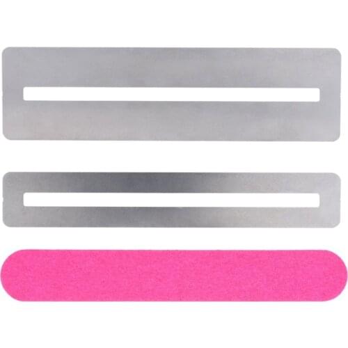 Stainless Steel Guitar Fret Repairing Tool Set Fretboard Guard ProtectIve Shim & Fretwire File Sanding Polish Luthier Tool