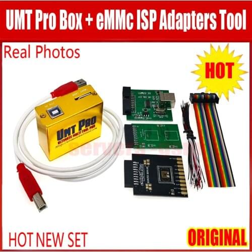 New Original Edition UMT Pro2 BOX /Ultimate Multi Tool UMT+Avb 2in1 BOX with USB Cable + UMT eMMC ISP Adapters Tool 5 in 1