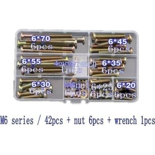 M6 Series carbon steel galvanized flat round head hexagon socket screws