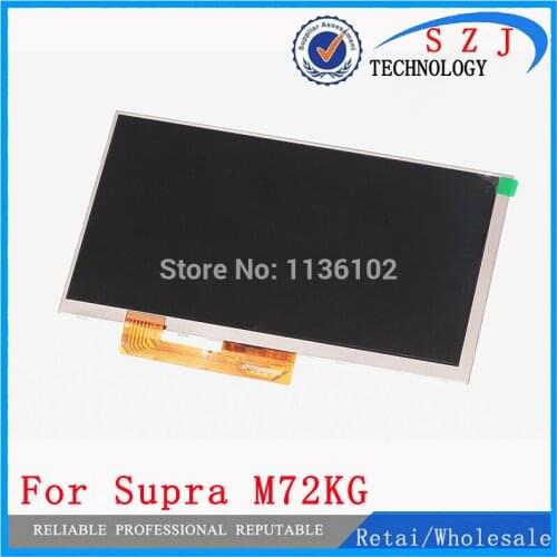 Original 7'' inch For Supra m72kg 30pin 1024*600 lcd display screen for Supra m72kg Tablet Replacement Free Shipping