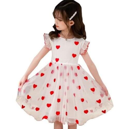 Girls Dresses Lace Teenage Summer Elegant Dress for Girls 4 5 6 7 8 9 10 12 Years Kids Princess Party Clothing