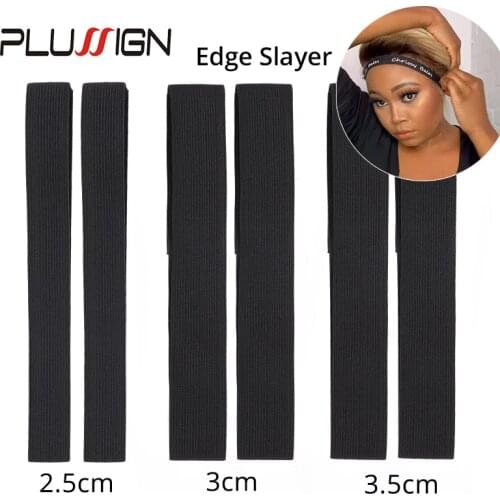Plussign Edge Laying Scarf Wig Grip Band For Lace Frontal Wigs Non Slip Hair Wrap Adjustable Elasctic Headbands For Wigs