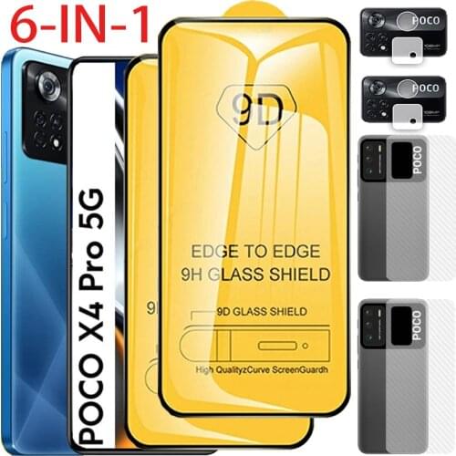 Poco X3 Pro,Back Film+Camera Lens+Tempered Glass For Xiaomi Poco X3 Pro 9D Glass On Poko X3 Pro NFC M3 5G F3 Screen Protectors