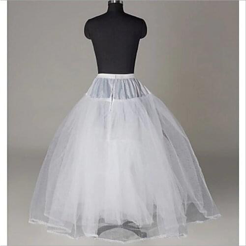 Bridal Wedding Petticoat 3 Layers Underskirt Wedding Dress Slip Spandex Stretch Waist Stock Vestidos EE8803