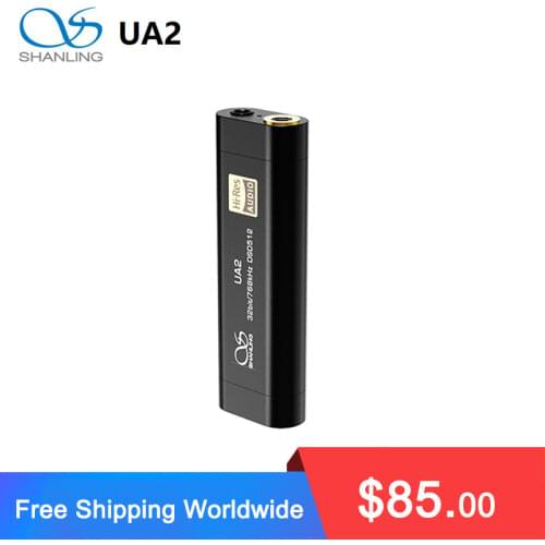 Shanling UA2 ES9038Q2M HiFi Portable Headphone Amplifier USB DAC AMP 2.5mm Balanced 3.5mm Output PCM768 DSD512 for iOS Android