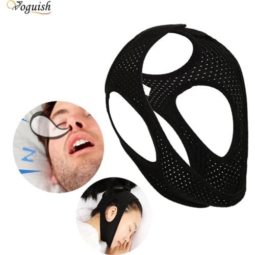 Anti Snoring Sleeping Chin Strap Best Stop Snoring Device Adjustable Snore Reduction Belt Sleep Aids Chin Strips Belt for Unisex