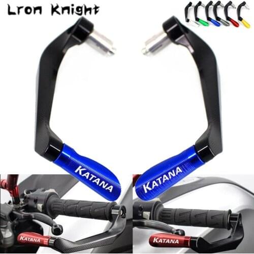 For SUZUKI KATANA 600 GSXF600 GSX750F GSX600F GSXF 600 750 /8"22mm CNC Handlebar Grips Guard Brake Clutch Levers Guard Protector