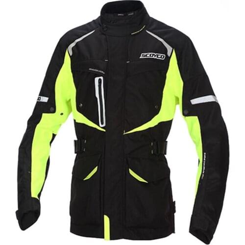 Scoyco JK42 Mens Motorcycle Motocross Waterproof Jacket Protective Gear Off Road Clothing Protector Sportswear Keep Warm