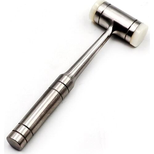Dental Teeth Bone Surgical Extraction Tool Bone Mallet Hammer Stainless Steel Handle Autoclave Dentist Instrument Free shipping