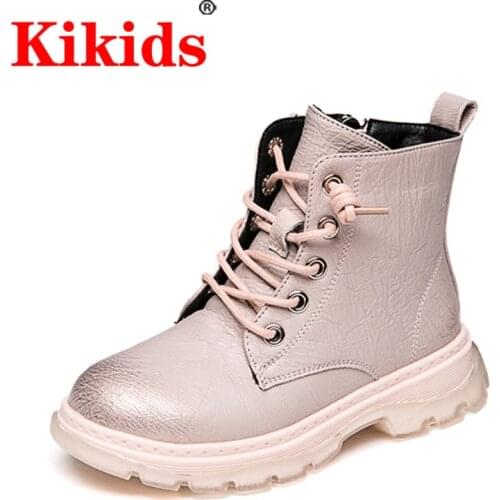 STRONGSHEN Leather Boots For Girls