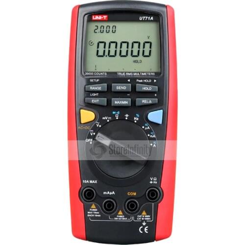 UNI-T UT71A Intelligent Multimeter LCD 19999 Display Digital AC+DC Current Voltage USB Interface True RMS REL Auto Range