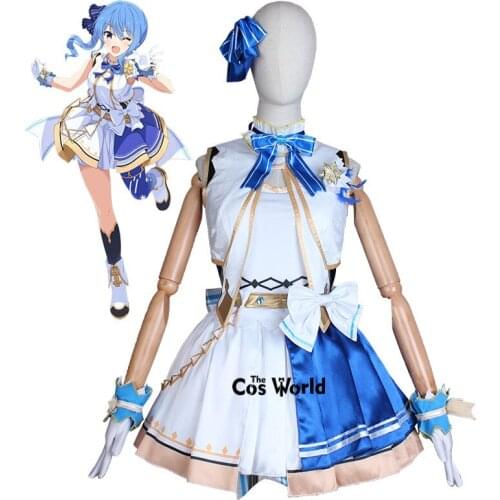 YouTuber Vtuber Hololive Hoshimati Suisei Idol Dress Uniform Outfit Customize Cosplay Costumes