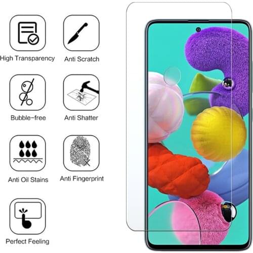 For Samsung Galaxy A51 Tempered Glass Screen Protector For Samsung Galaxy A51 5G Film Anti-Scratch Toughened Glass 9H cover