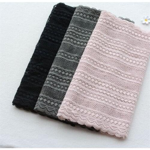 1 Meter Taiwan wide elastic stretch double sides lace DIY underwear lingerie bra doll clothes home fabric decoration accessories