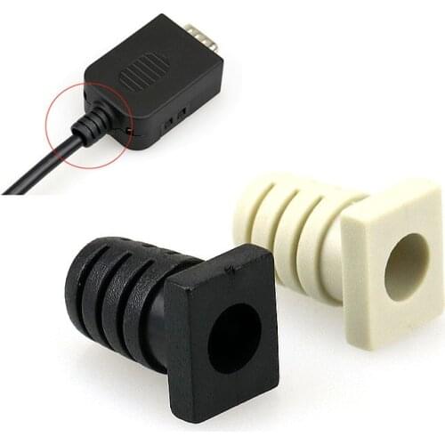 Black Micro Cable Wire Sleeving Protector Tube PVC Insulated Core Protector Relief Boot for DB plug connector Line Protective