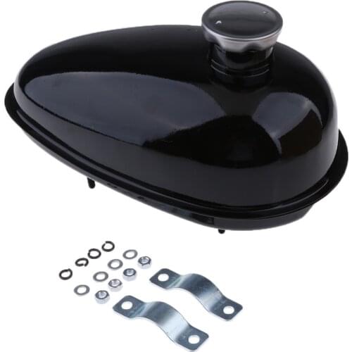 3L Black Gas Petrol Tank 49-80cc Fuel Oil Engine Motorized Bicycle Scooter