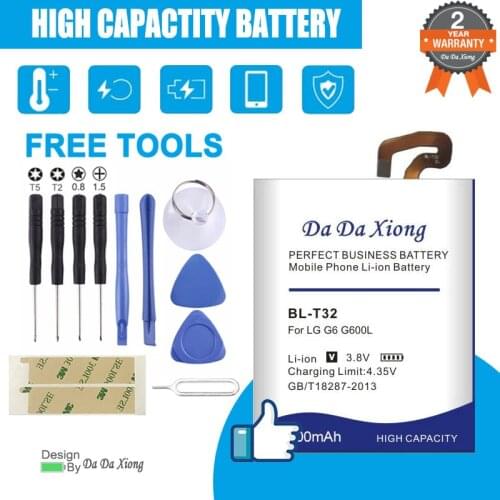 4800mAh BL-T32 Battery for LG G6 G600L G600S H870 H871 H872 H873 LS993 US997 VS988 Mobile phone replacement battery