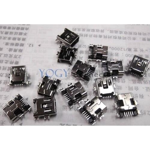 Free Shipping! 10x 5 pin MINI USB Connector, Micro Data Connecting Socket Dock fit for MP3, MP4, Phone