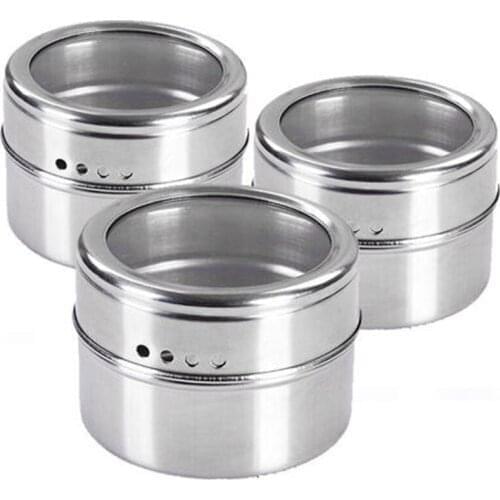 DHL Free shipping 50pcs/lot Magical magnetic Stainless steel spice jar monosexuality tank sauce pot seasoning bottle