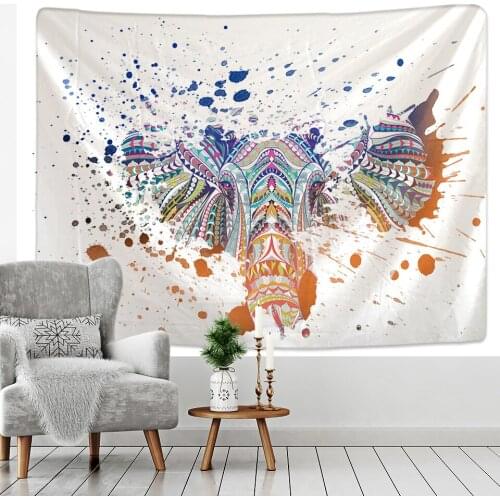 Large Size Animal Tapestry Cheap Hippie Wall Hanging Bohemian Wall Tapestry Mandala Wall Oil Painting Style Art Deco