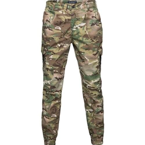 Mens Tactical Pants Military Camouflage Cargo Pants Fashion Casual Streetwear Multiple Pocket Male Trousers Jogger Fitness Pant