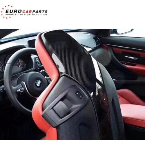 F80 M3 carbon seat cover fit for F80 M3 F82 M4 2015-2018year interior seat cover carbon fiber material M4 seat cover