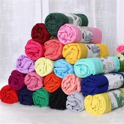 Designer Brand Scarf Women Cotton Hijabs Scarf Pashmina Lady Shawls And Wraps Beach Scarves Neck Bandana Men Scarf/Black Scarfs