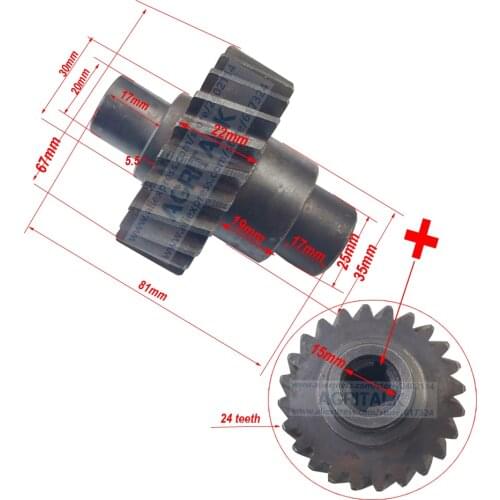 The hydraulic transmission gear for splined shaft gear pump for Quanchai QC385T, part number