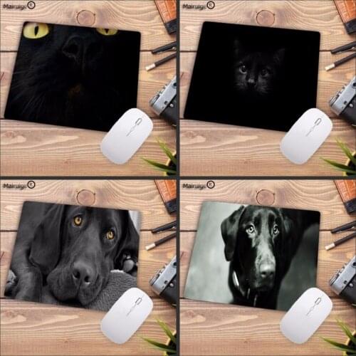 Mairuige Black Cat And Dog Top Game Anti-Slip Gaming Speed Mouse Pad 180x220x2mm and 250x290x2mm mat Cool Design mouse pad